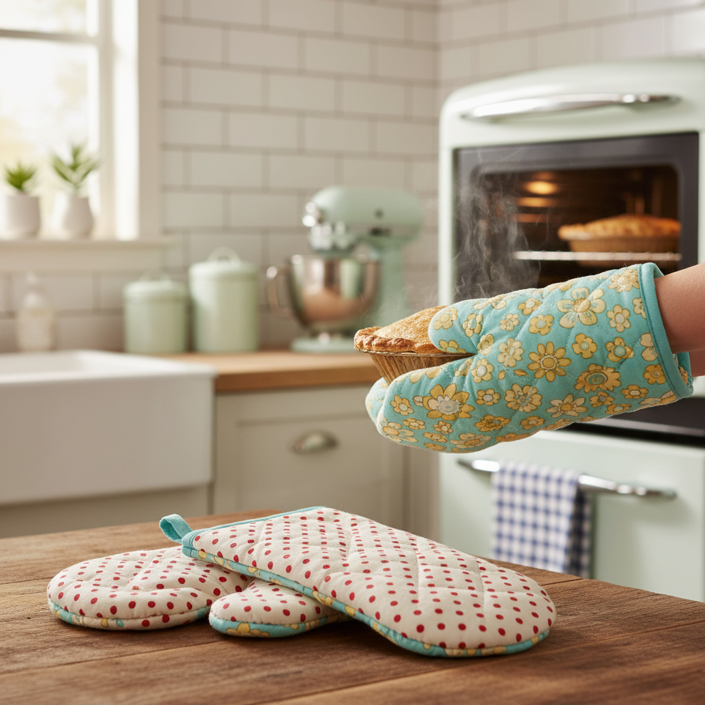 Best Vintage Style Oven Mitts for a Charming Retro Kitchen