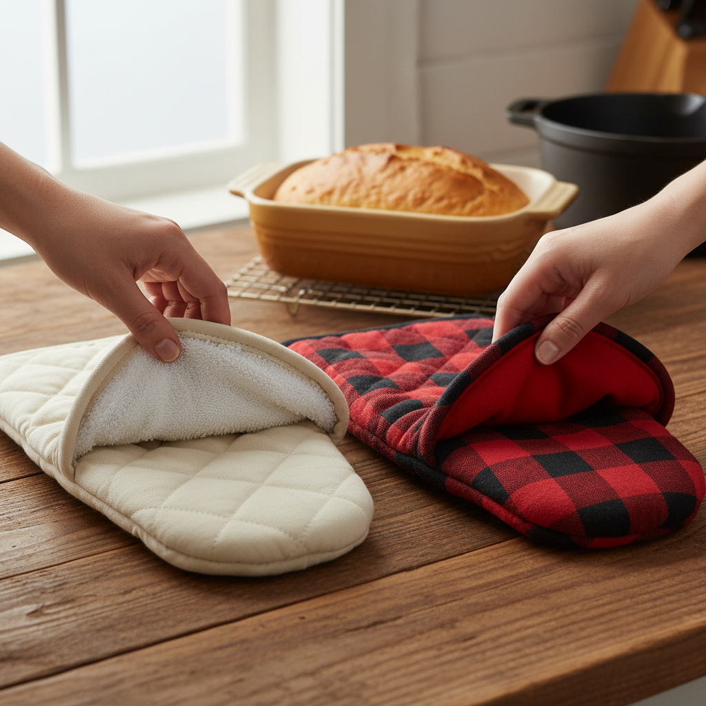 Terry Cloth vs. Flannel: Choosing the Most Comfortable Lining for Your Oven Mitts