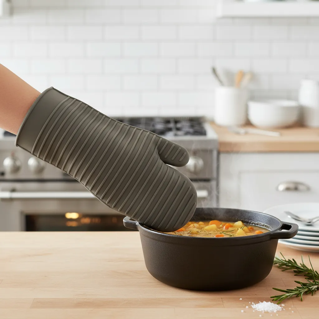 Sur La Table Ribbed Silicone Oven Mitt: Your Kitchen’s Essential Protector